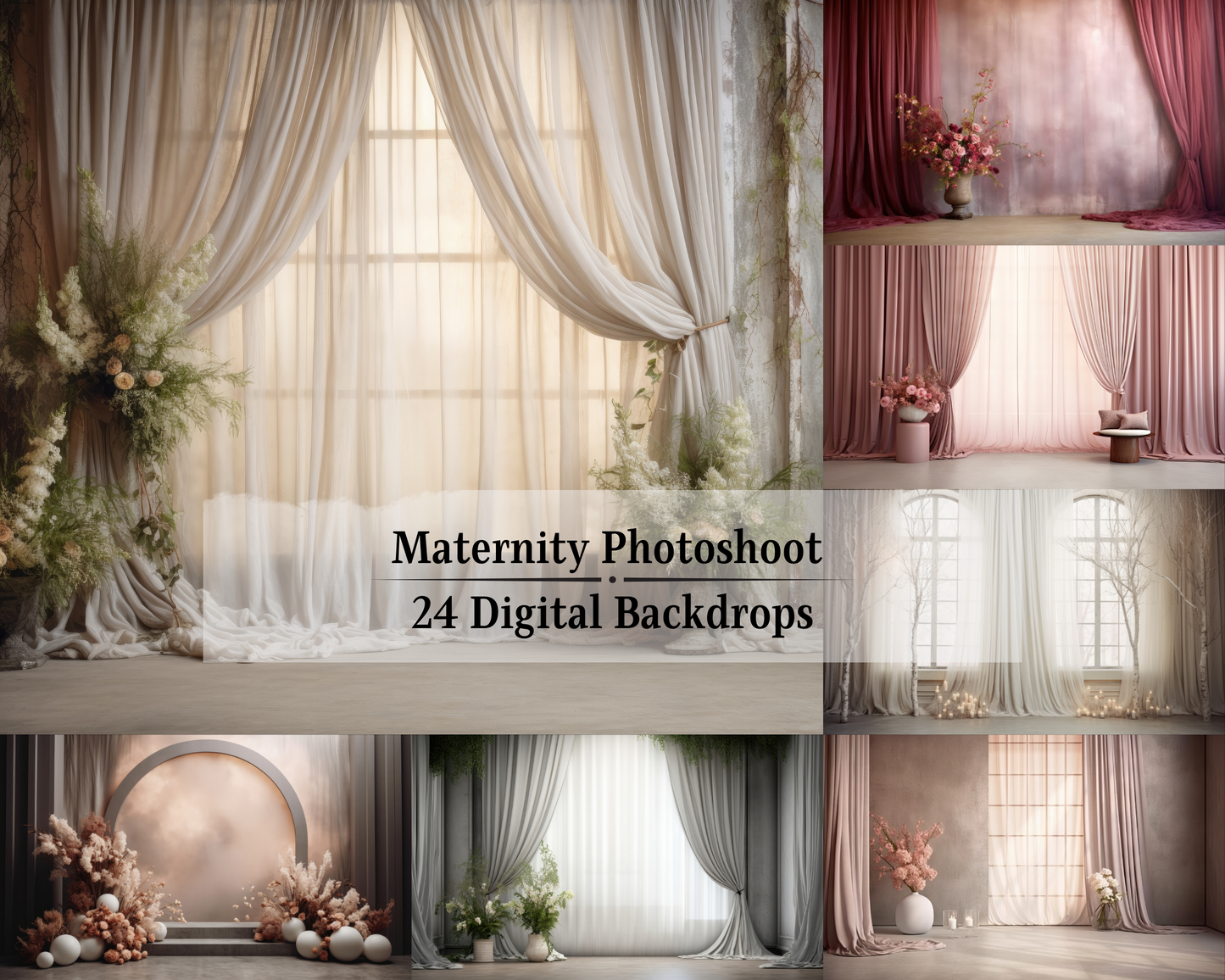Maternity Photography | Wedding Digital Backdrops