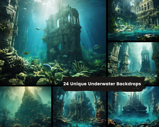 Lost World Of Atlantis | Fantasy Digital Backdrops