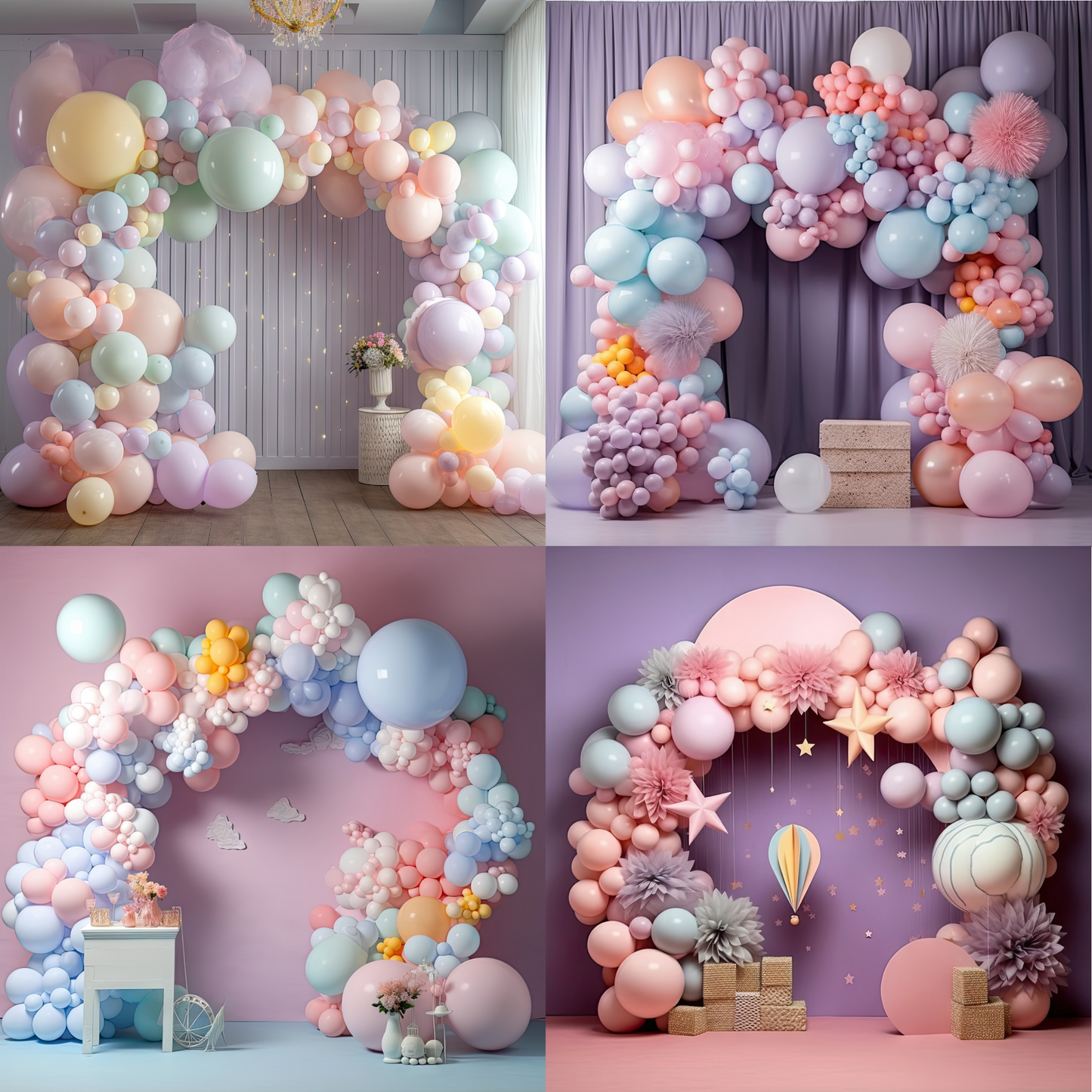 Pastel Balloon Archs