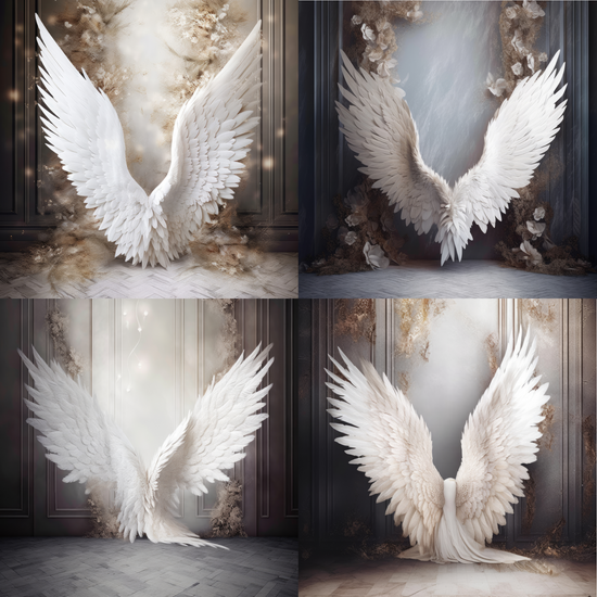 Elegant Angel Wings – BackdropsCrafts