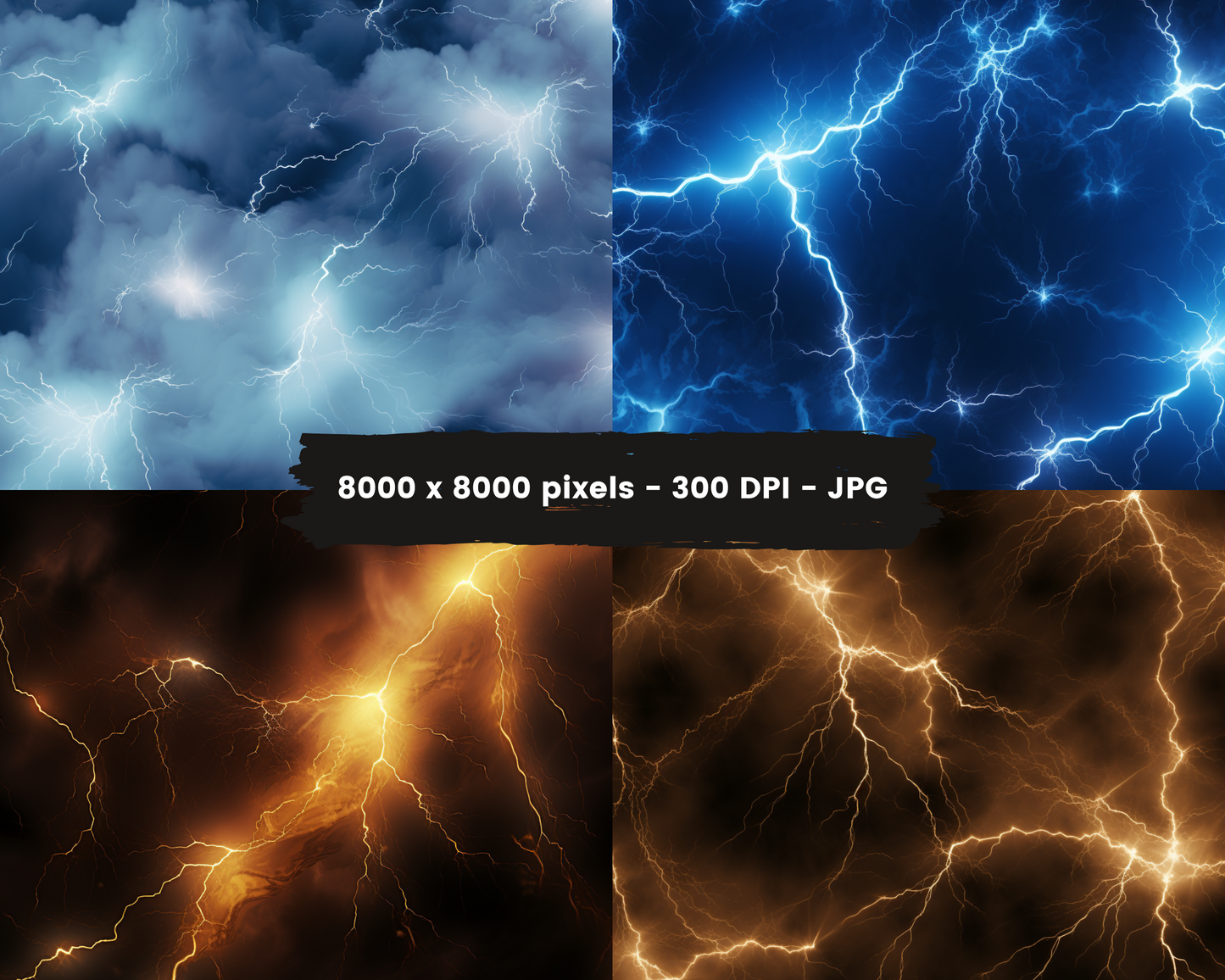 Lightning Storm | Fantasy Digital Backdrops