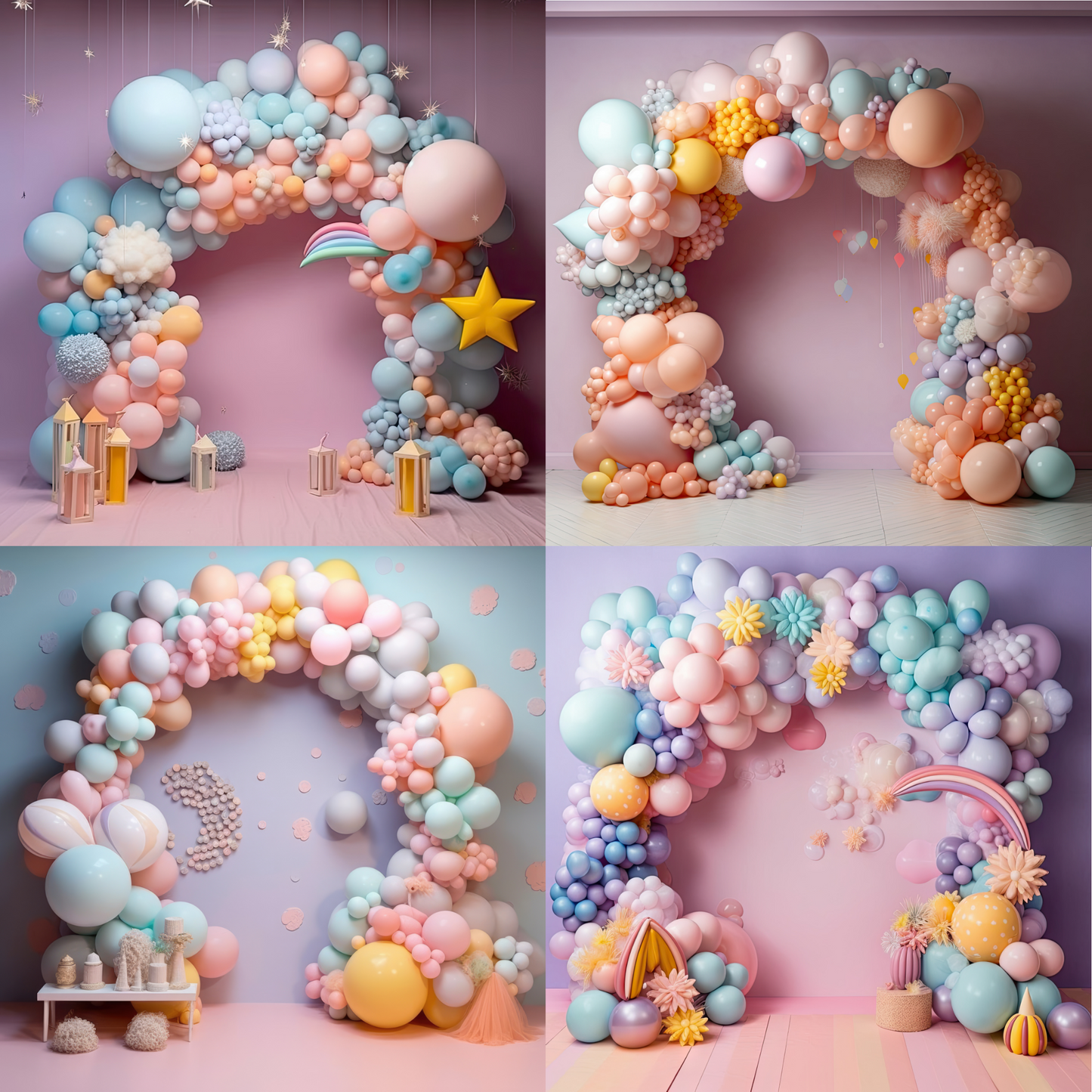 Pastel Balloon Archs